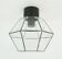 vintage limburg CEILING LIGHT flush mount clear glass shade and metal