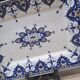Antique Sarreguemines earthenware dish, Cluny model, 19th century