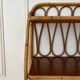 Vintage rattan wall shelf