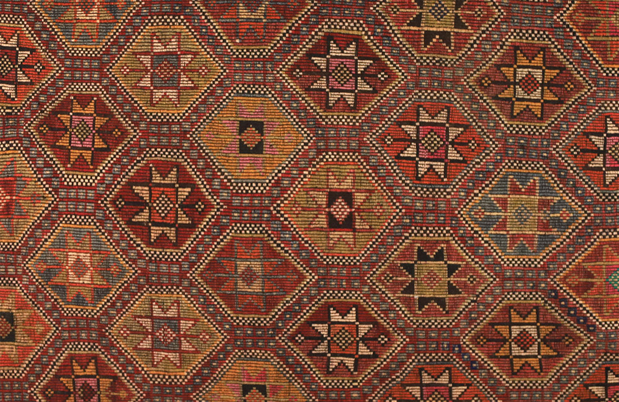 Tapis kilim artisanal anatolien 258 cm x 173 cm