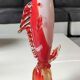 Vase Soliflore/Figurine Poisson Espadon en verre d Art soufflé Murano Italie. Haut 29 cm