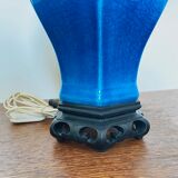 Blue turquoise ceramic table lamp