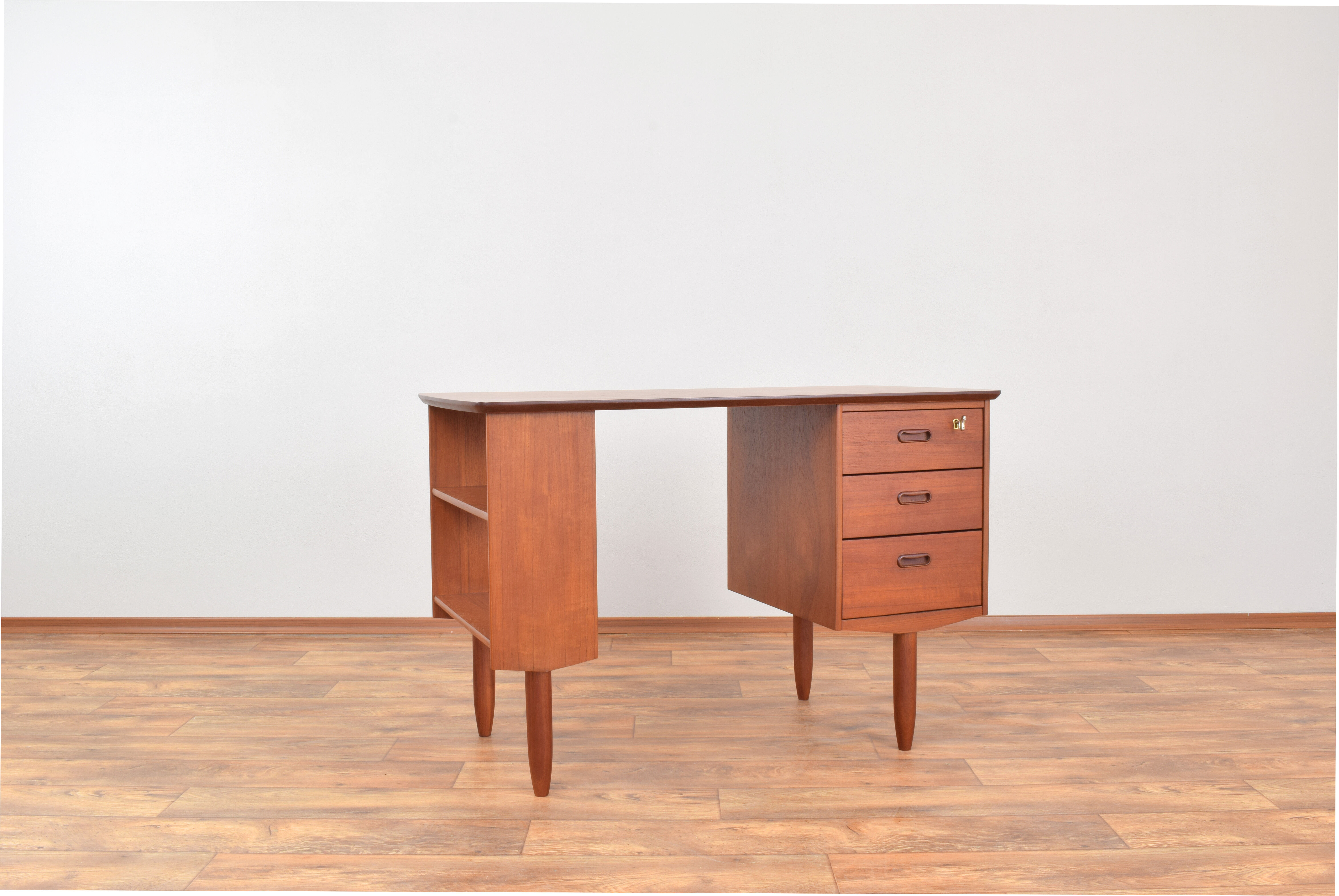 Mid-Century Danish Teak Desk, 1960s.