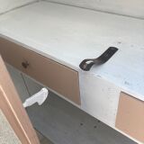 Painted cupboard made of solid wood