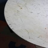 Round coffee table by Eero Saarinen for Knoll, Carrara marble