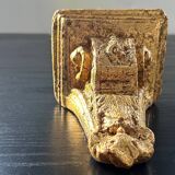 Small console in gilded plaster