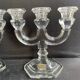 Pair of crystal candlesticks – Bernard Schott – Hellert (Moselle)
