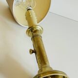 Vintage Solid Brass Candlestick Lamp