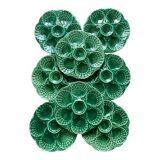 Vintage ceramic oyster plates