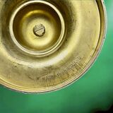 Pair of English polished brass candlesticks – vintage candle holders made in England – elegant classic decoration