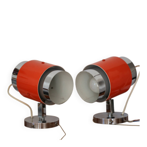 paire d’appliques orange