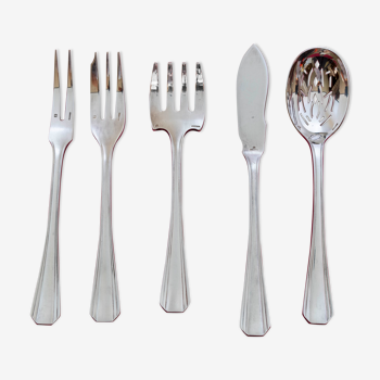 Boreal service with hors d'oeuvre (or candy) 5 pieces, Christofle