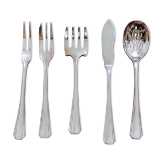 Service Boréal à hors d'œuvre (ou bonbon) 5 pièces, Christofle