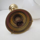 brass and white opaline hanging