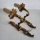 Antique Pair of Louis XV Style Gilt Metal Wall Sconces