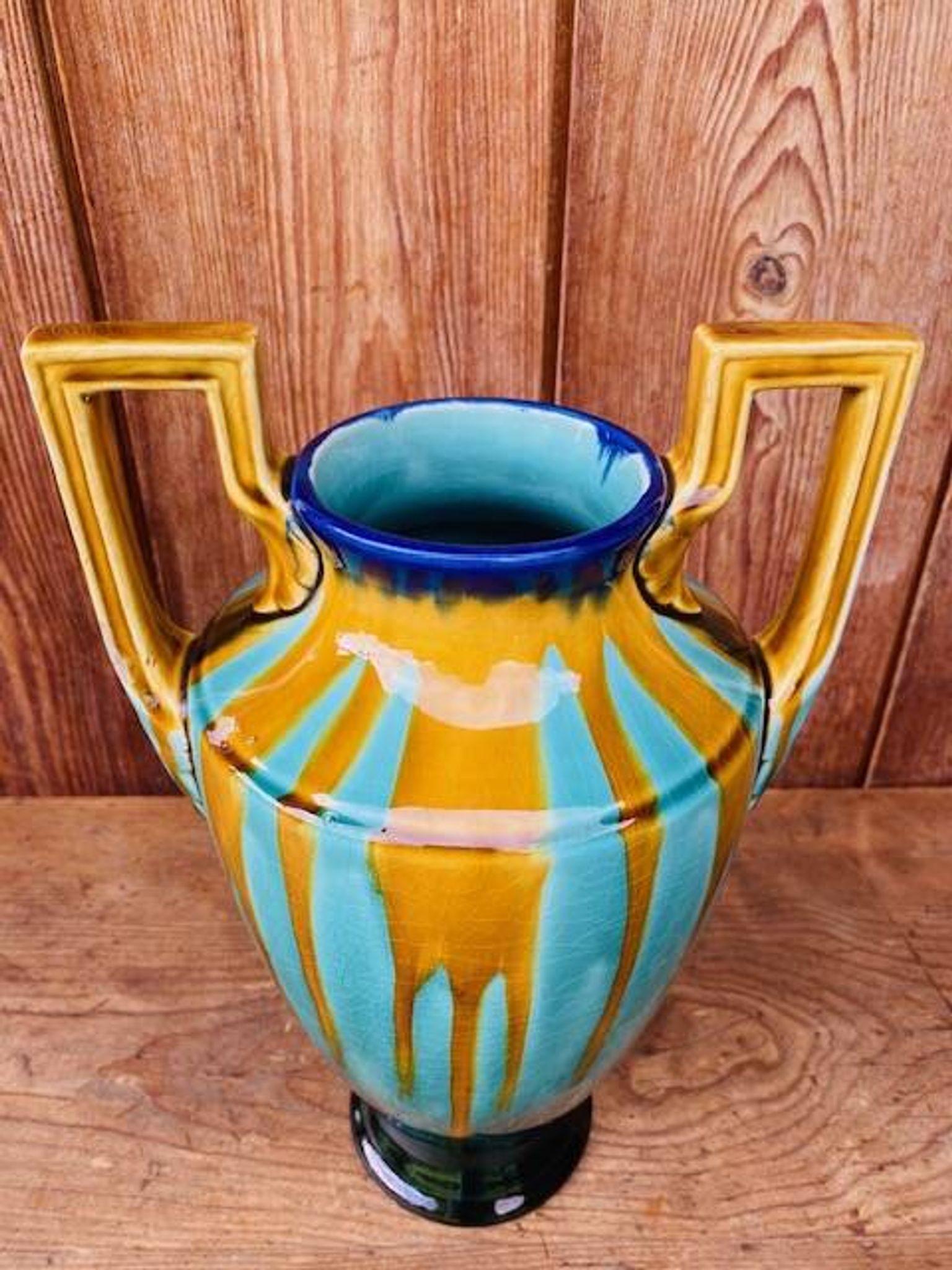 Grand vase Art deco Orchies 1930