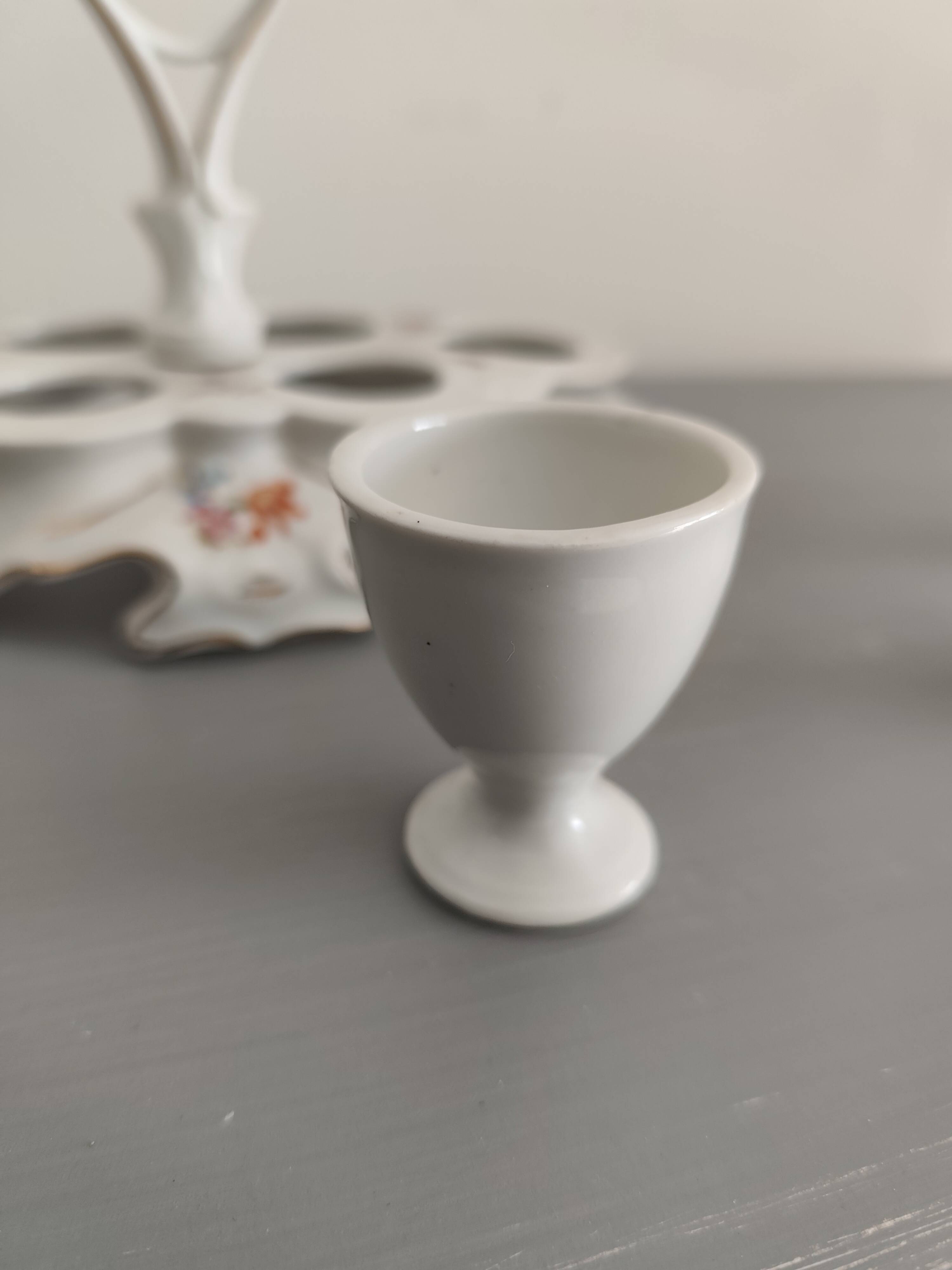 Porcelain egg cups from the 1960s