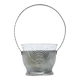 Art Deco sugar bowl, silver-plated brass, Szandrik, Hungary, 1930s
