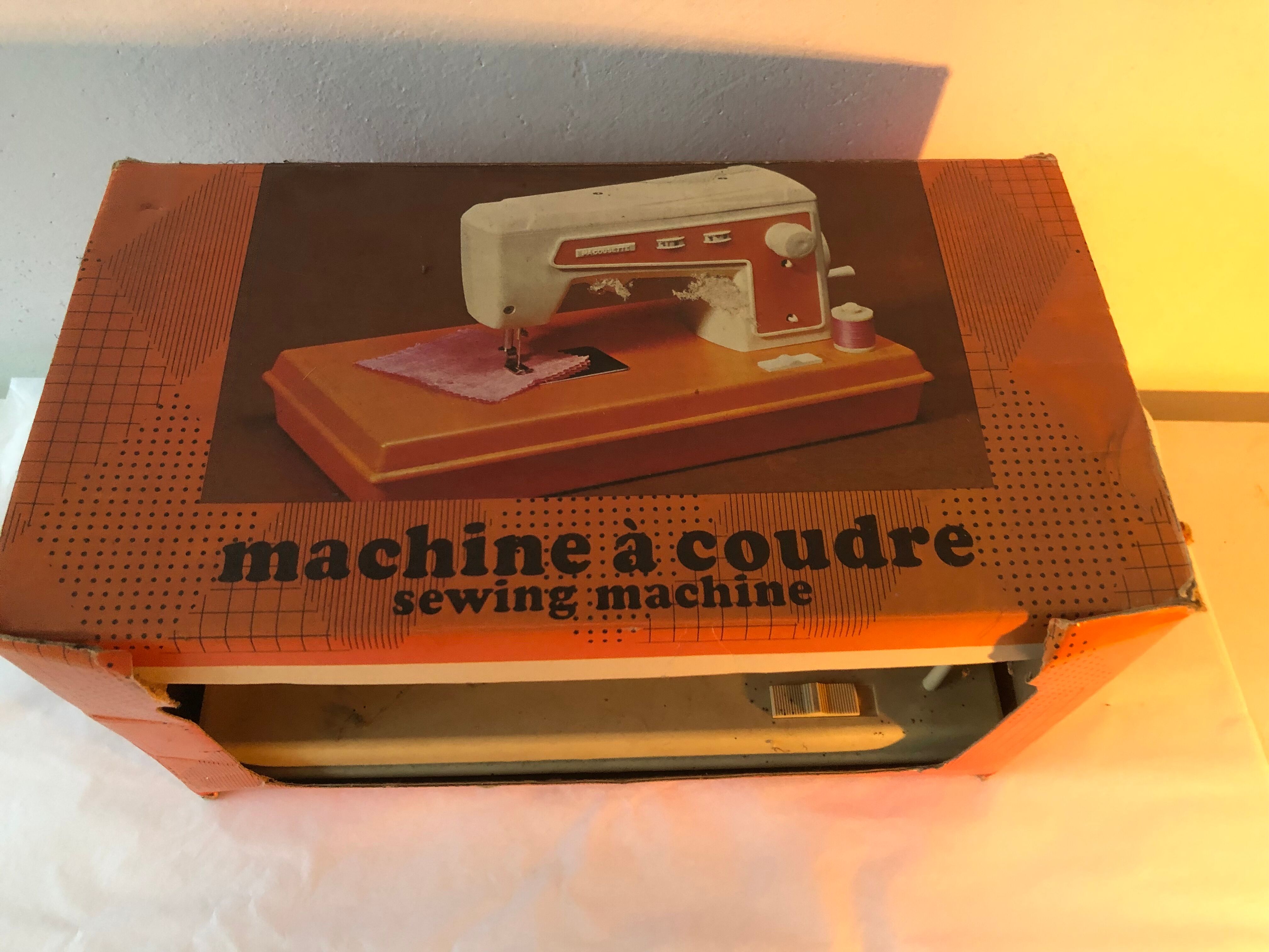 Old toy sewing machine, vintage