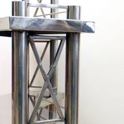 Steel console made in Italy, 1970s