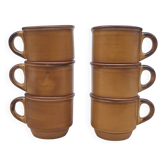 Set 6 tasses café Saint Clément France