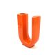 Space age U letter ceramic solifleur vase, Marcel Radureau France 1970