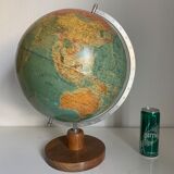 Vintage globe 1973 terrestrial Räth ex-GDR - 47 cm