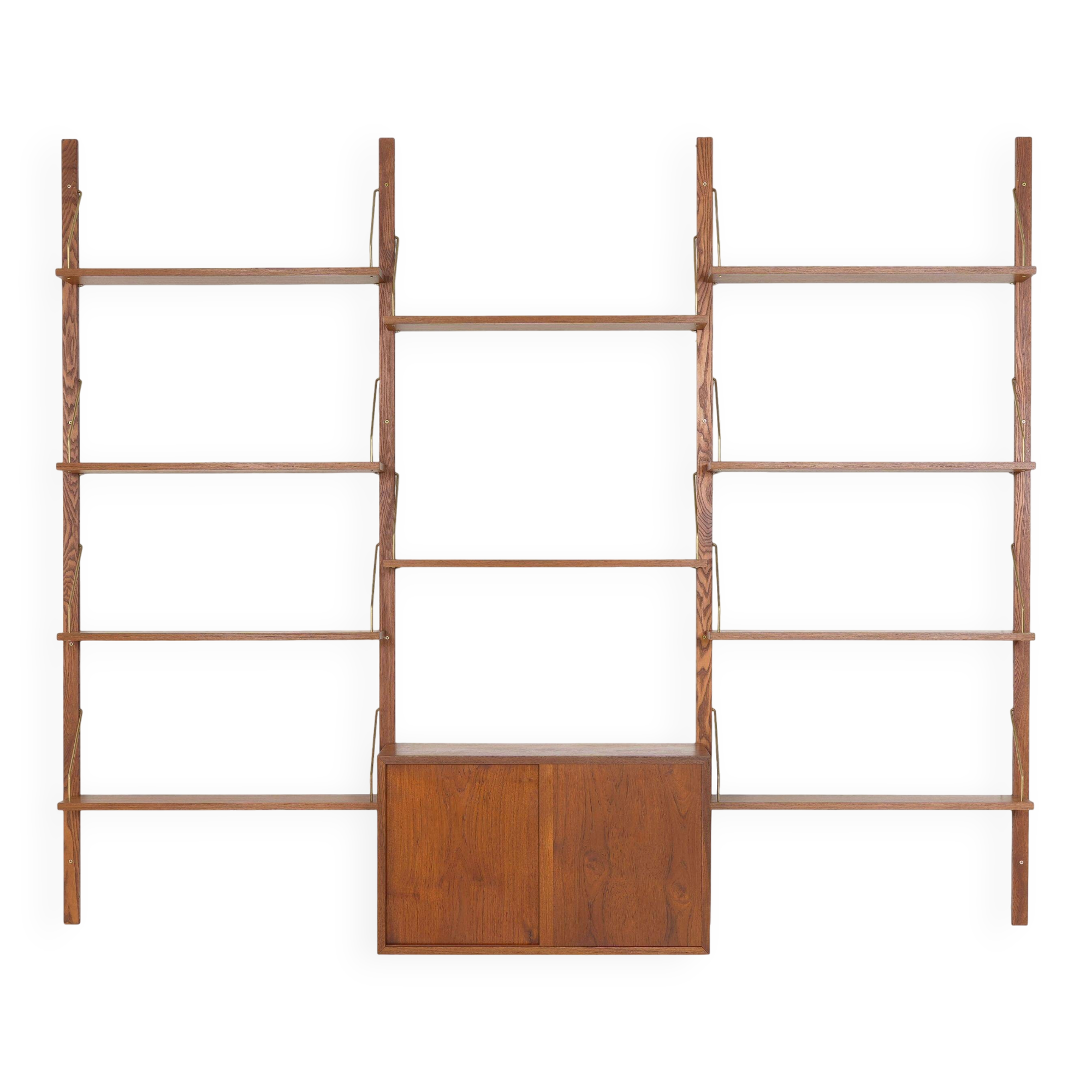 Teak modular shelving unit, Danish design, 1960s, made in Denmark