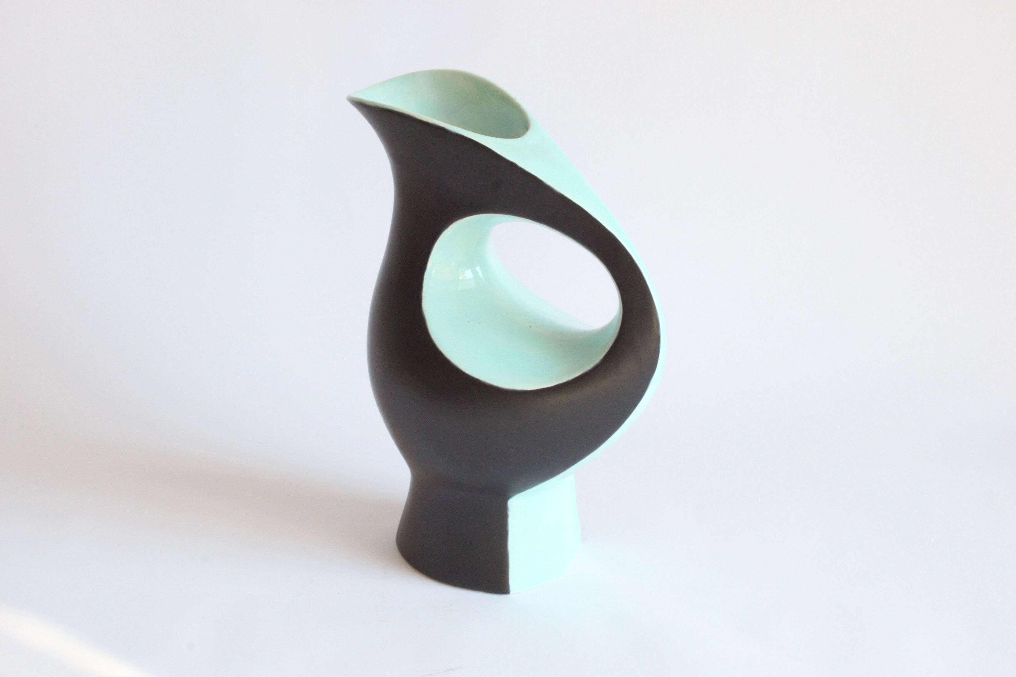Vase en céramique zoomorphe d’André Bayer, Bruxelles années 1950