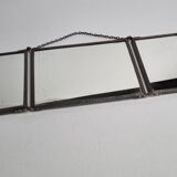 Vintage triptych mirror to hang or pose