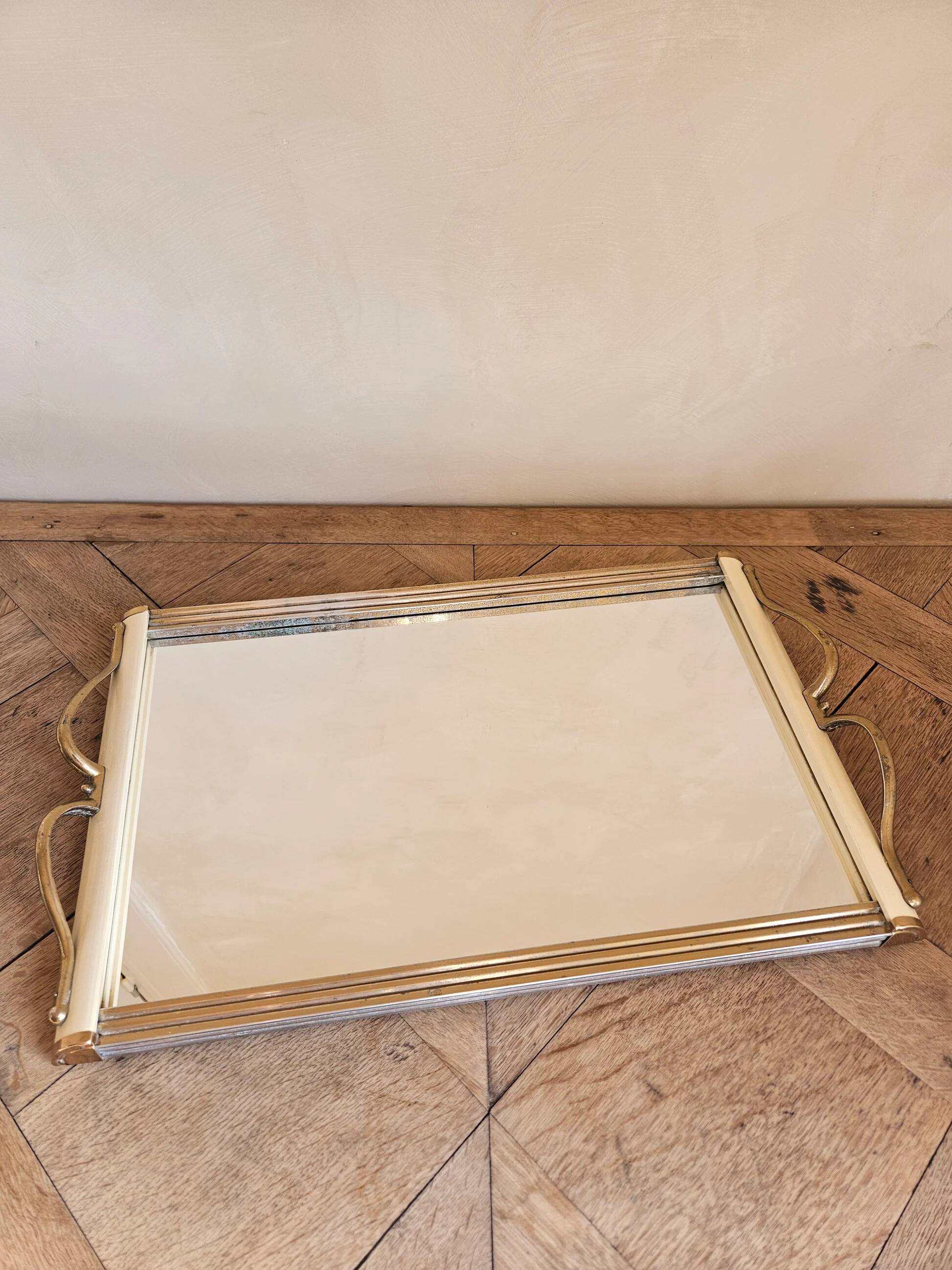 Plateau miroir Art Déco