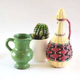 Green enamelled pitcher