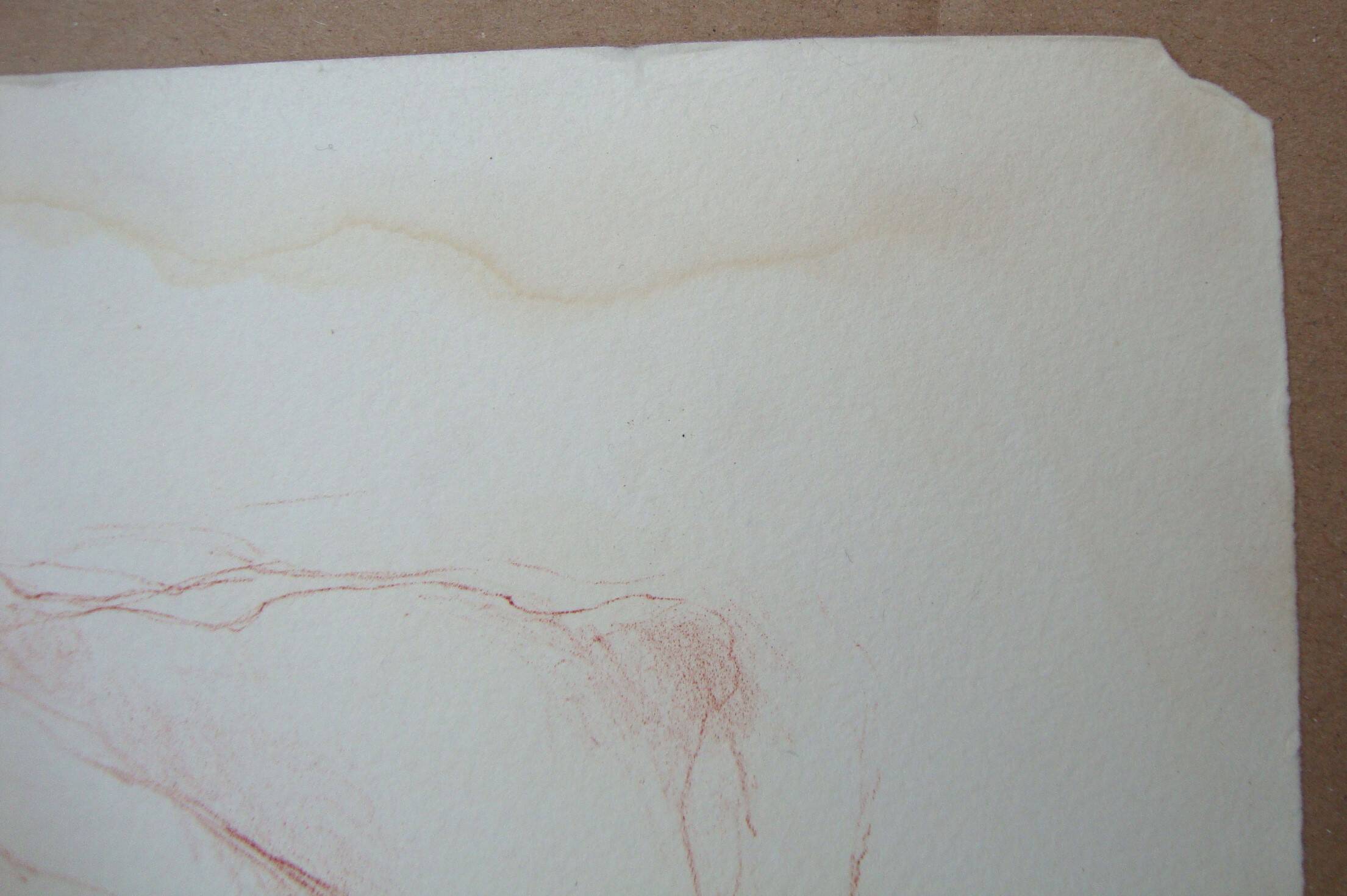 GILI Marcel - Original lithograph "Naked woman" 50x65cm