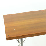 Coffee table in mahagony and metal, Czechoslovakia 1970