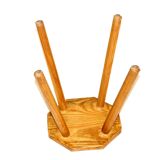 Brutalist oak stool, Sweden, 1950