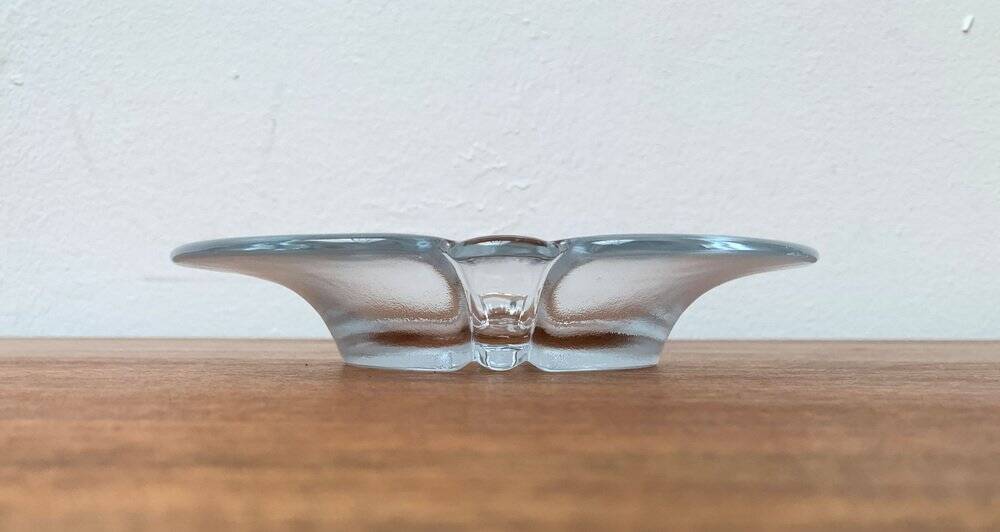 Vintage Danish glass bowl by Holmegaard, 1970s.