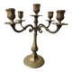 Five-branch candlestick, brass.