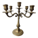 Five-branch candlestick, brass.