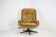 Midcentury Swivel Leather Armchair, Peem, Finland, 1970s