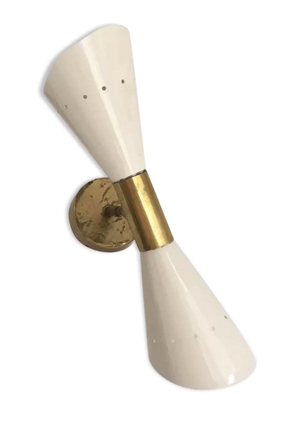 Brass butterfly sconce