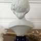 Statuette buste en biscuit
