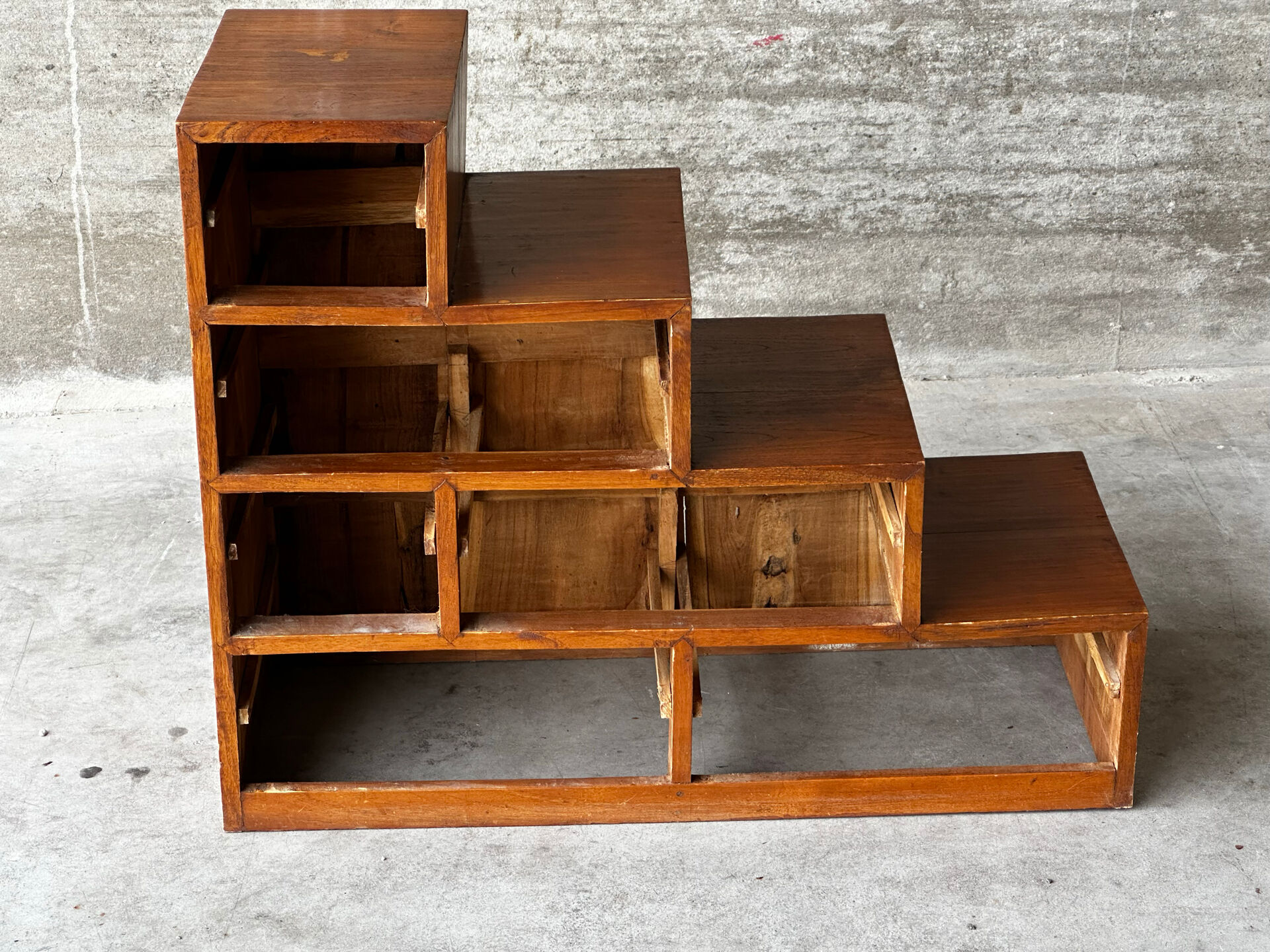 Mid-Century Japanese staircase furniture in solid wood