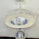 Antique wrought iron dressing table / Vintage bathroom cabinet