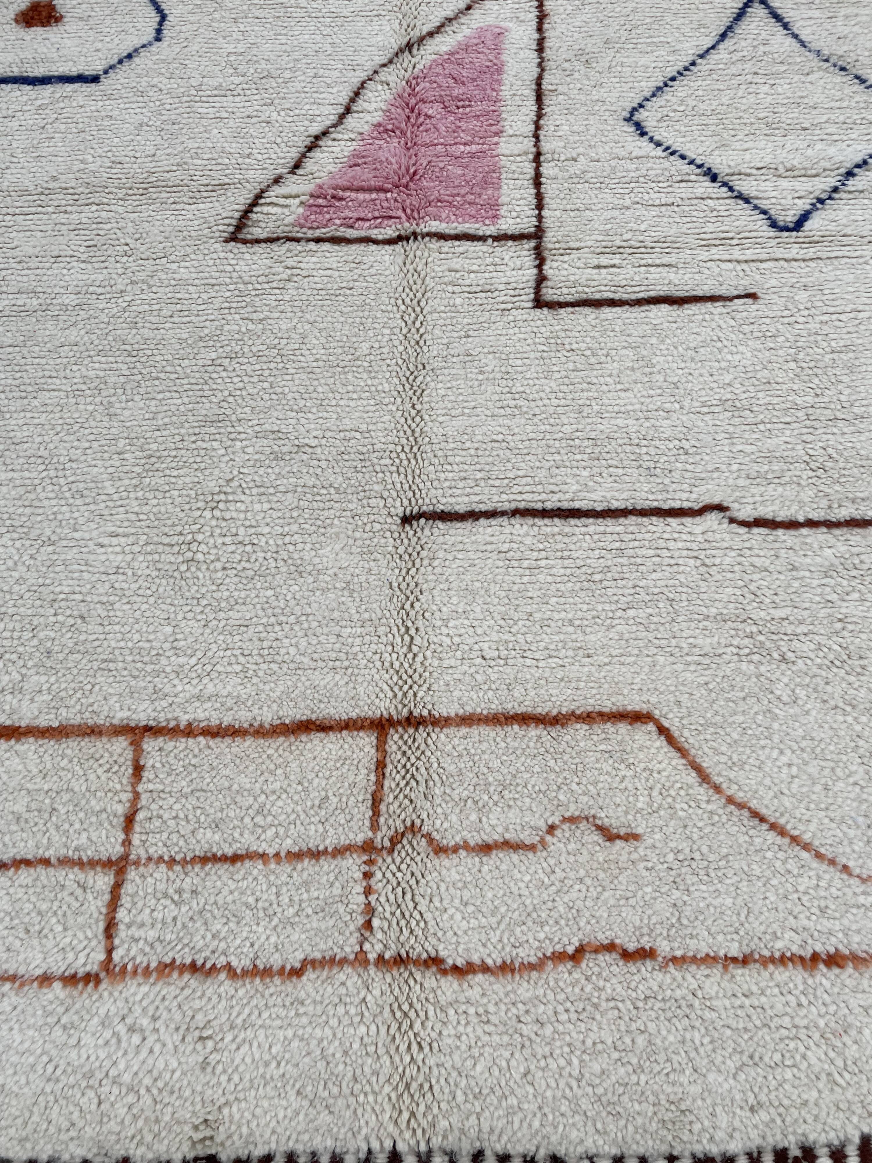 Contemporary Rug Berbere Abstract, 175x240 cm