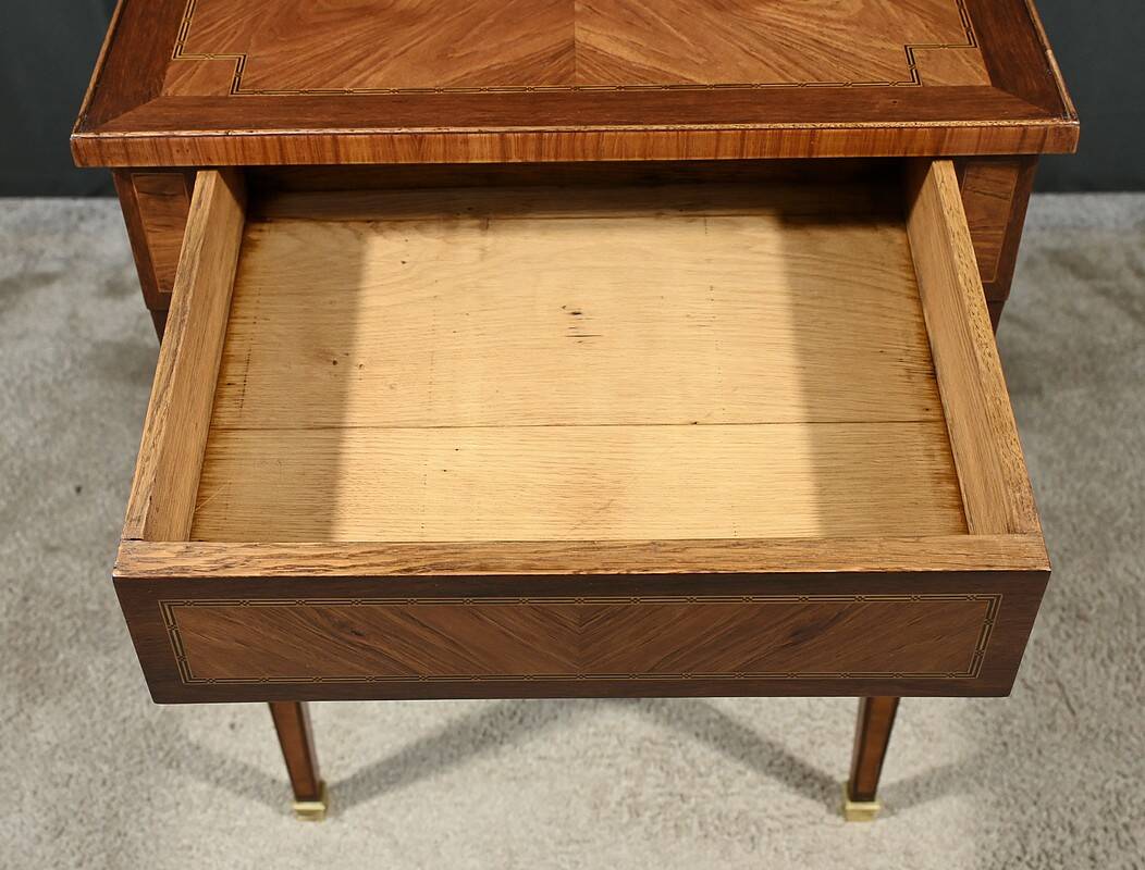 Small Marquetry Desk Table, Louis XVI style – 2nd part of the 19th century
