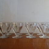 8 Baccarat Talleyrand crystal water glasses signed