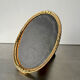 Antique Metal Gold colored Oval Picture Frame brass