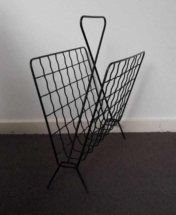 Porte-revue en metal des années 60