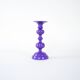 Purple metal candlestick, Danish design, 1970s, made in Denmark