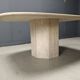 Vintage travertine dining table, 1970s